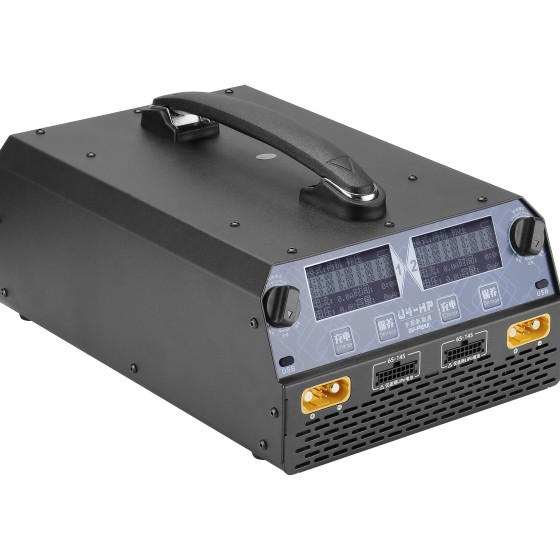 EV-PEAK U4-HP 2400W/25A DUAL Channels Intelligent Balance Charger 100V-240V  Drone Battery Charger Agriculture Drone Racing